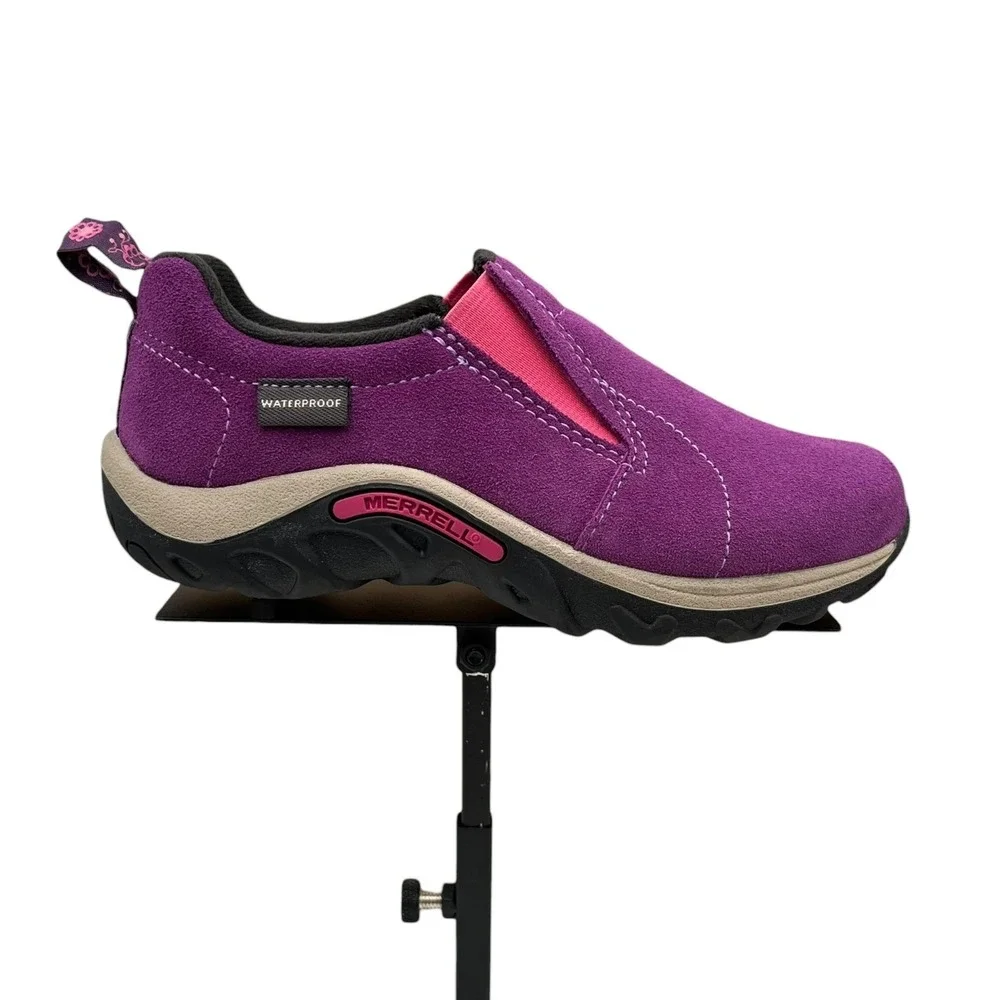 Merrell Girls Jungle Moc Frosty Waterproof Slip-on Moccasin Size 12 Wineberry